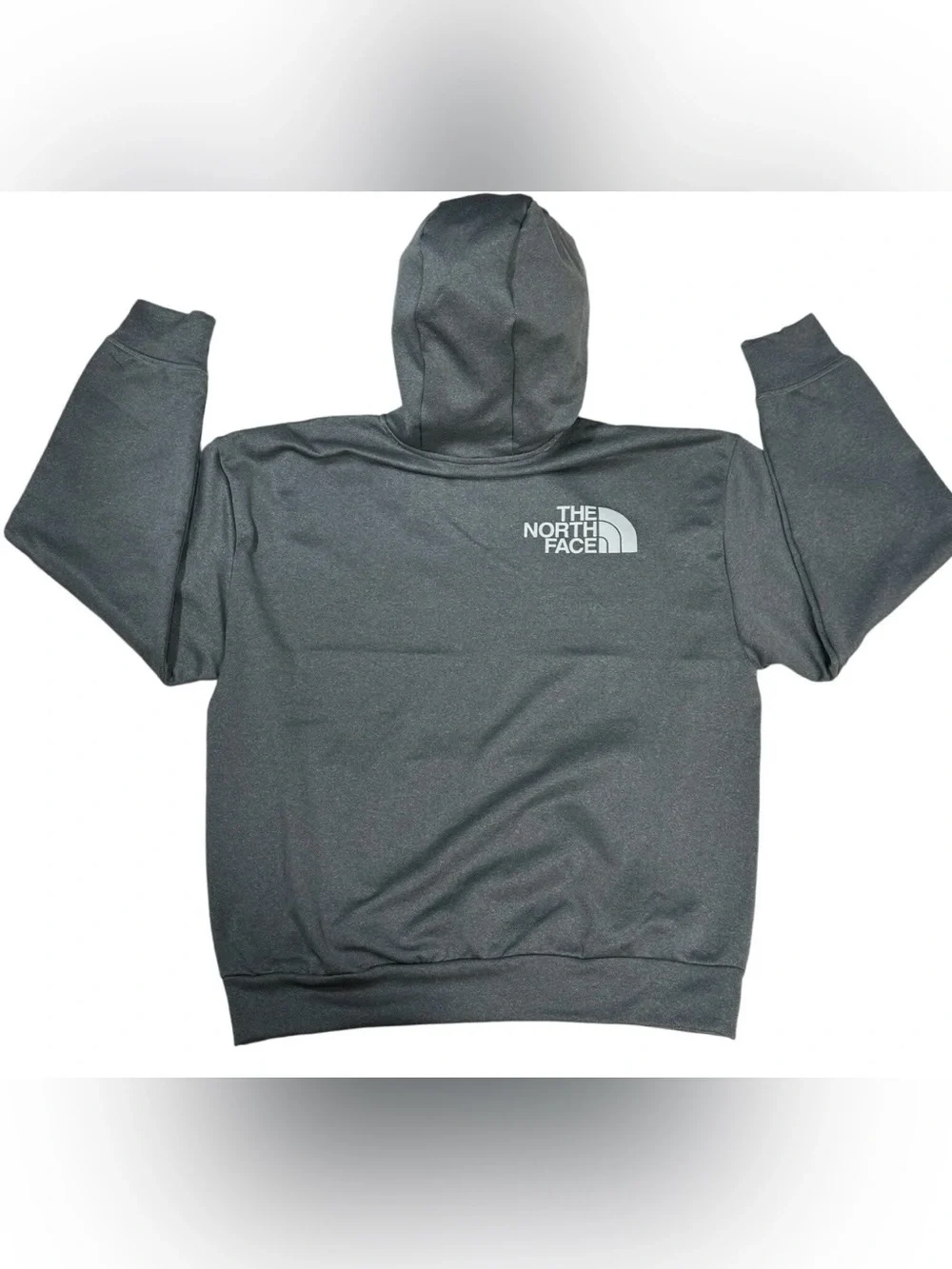 The North Face Men's Dark Gray Pullover Hoodie with Chest Logo